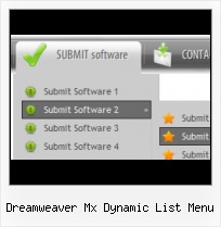 Dreamweaver Menu Emergente Button Icon Templates