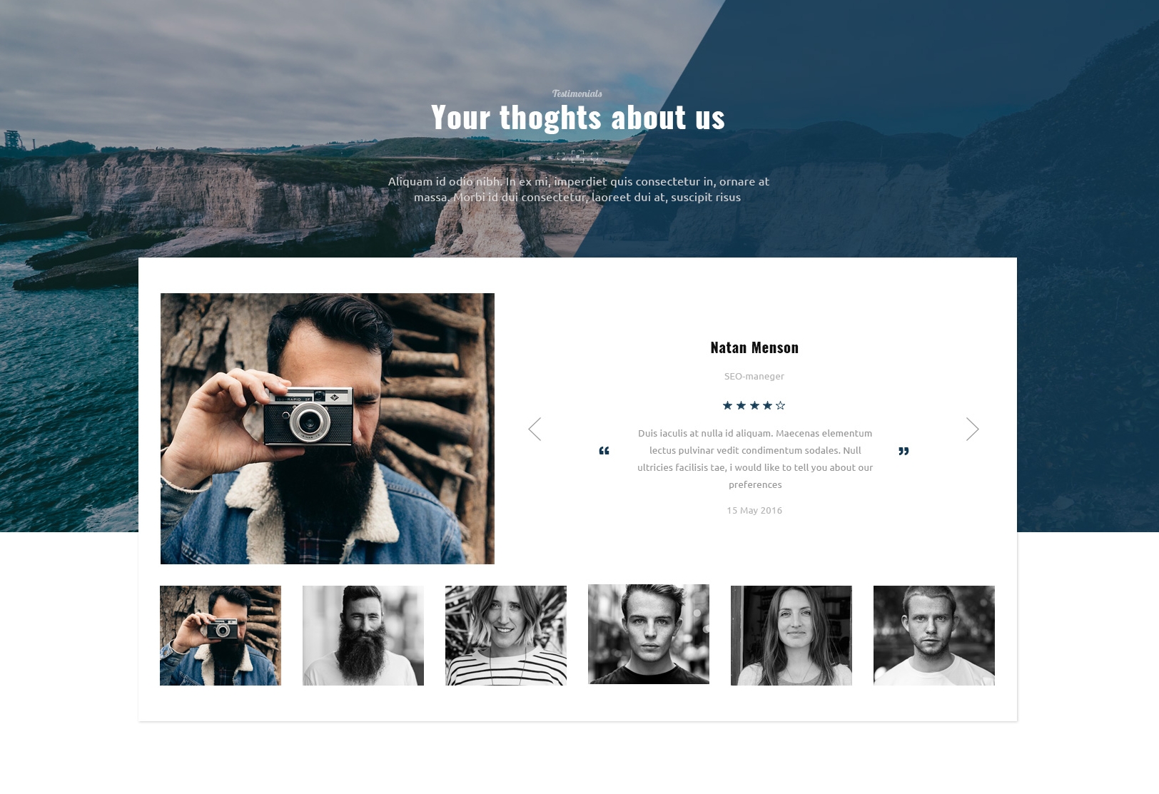 Mobile Bootstrap OnePage Theme