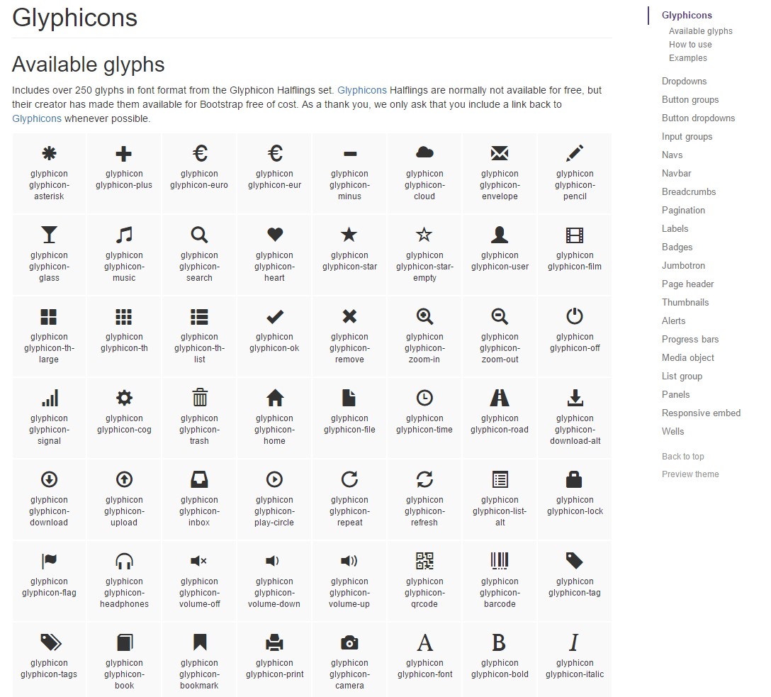 Bootstrap Icons official documentation