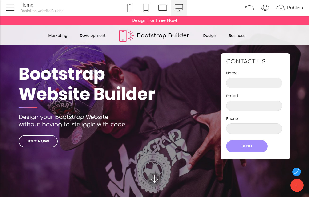 Responsive Landing page Maker