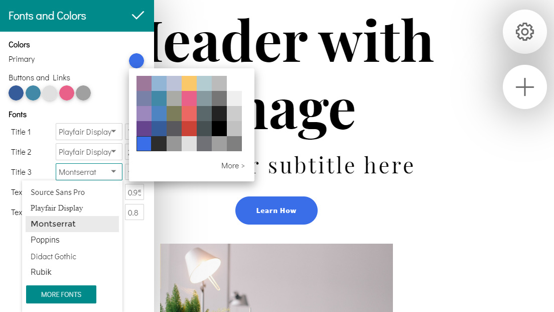 Mobile Web Page Builder